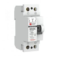 Выключатель дифференциальный (УЗО) ВД-40 2п 40А 30мА тип AC (электронный) Basic | код. elcb-2-40-30e-sim | EKF